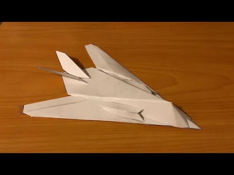 F-117 Nighthawk Paper Airplane Model