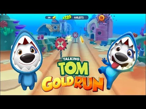 Talking Tom Gold Run 2019 SHARK HANK  on Underwater New Sideword