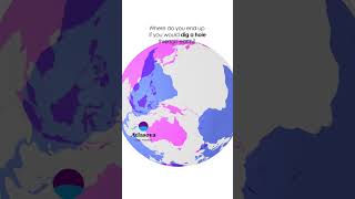 Download lagu If you dug a hole through the earth… 🌏🧐 #geography #maps #antipode #shorts #travel mp3