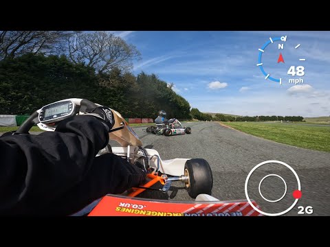GYG (Glan y gors) Karting - Avoiding a crash - 20 Apr 22 - Rotax 2 Stroke kart -GoPro Hero10 4K50fps
