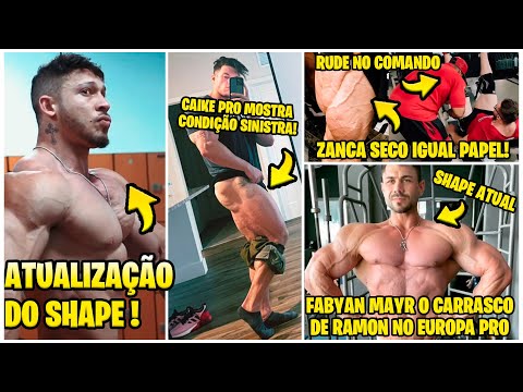 RAMON MOSTRA SHAPE EVOLUINDO! ZANCANELLI SECO! CAIKE COM PERNAS GIGANTES! SHAPE ATUAL FABYAN MAYR!