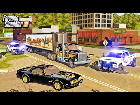 SMOKEY AND THE BANDIT! MAKING A DELIVERY ACROSS STATES (ROLEPLAY) | FARMING SIMULATOR 2019