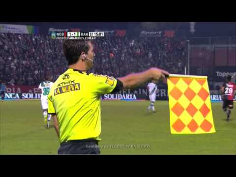 ¿Estaba adelantado? Newell's 1 - Banfield 1. Fecha 14. Primera División 2015. FPT.