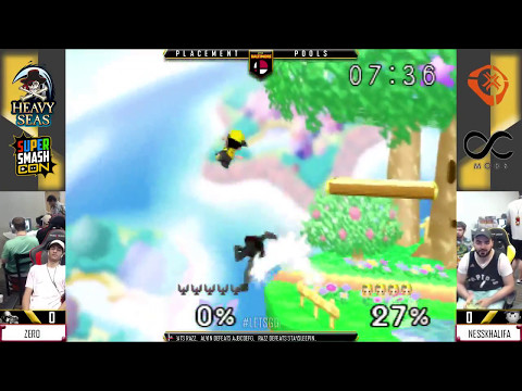 LGB - Zero (Captain Falcon, Fox) Vs. NessKhalifa (Ness, Fox) SSB64 - Placement Pools