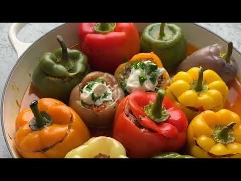 Turkish Stuffed Peppers with Grass-fed Beef Recipe