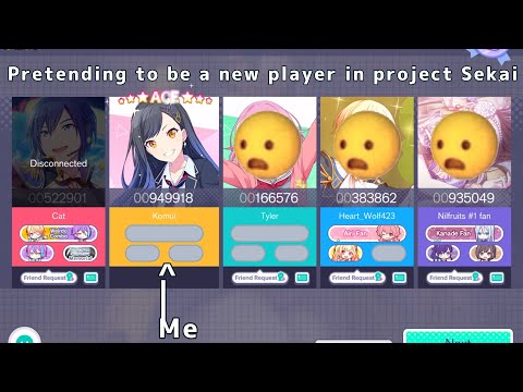 Pretending to be a new player in project sekai :)