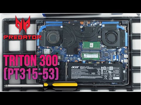 Acer Predator Triton 300 (PT315-53) von Innen - RAM, SSD, Akku, Lüfter wechseln