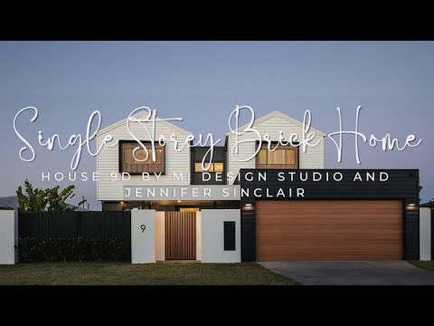 Contemporary Single Storey Brick Home: House 9D by Mi Design Studio