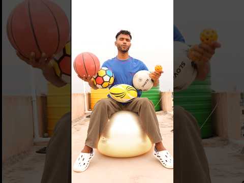 Which Ball Bounce The Most? ⚽🏈