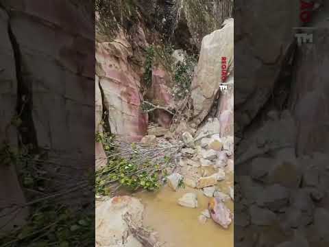 Em São João del-Rei, chuvas provocam deslizamento de pedras em serra turística