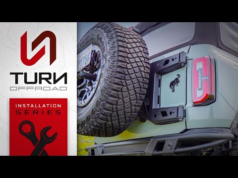 Turn Offroad's Ford Bronco HD Tire Carrier Tailgate Reinforcement installation guide