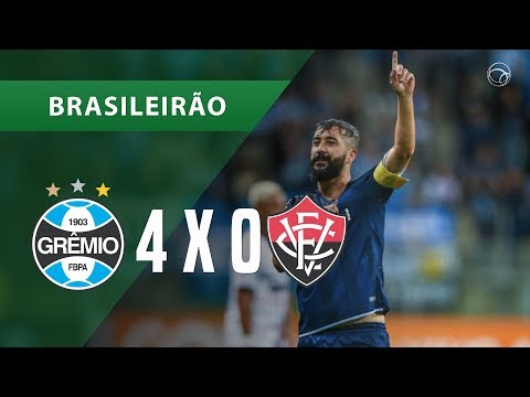 GRÊMIO 4 X 0 VITÓRIA - GOLS - 12/08 - BRASILEIRÃO 2018