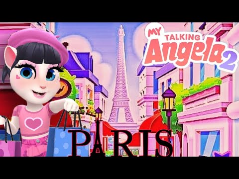 angela's paris trip🌟 ||🌟 my talking angela 2 new update 2023 🌟 #mytalkingangela2 #angela2 #gameplay