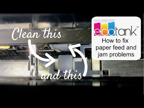 How to fix EPSON Ecotank 2850 Paper Feed and Jam Problems #ecotank