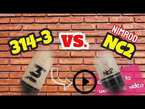 314-3 predator shaft VS NIMROD NC2 shaft and test hit #billiards #cuesport #pool#trickshot #snooker