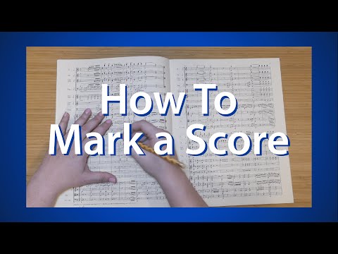How to Mark a Score // Orchestral Score Marking // Color Method and Bernstein Method