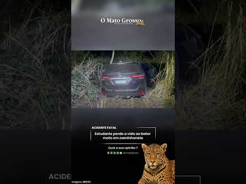 Estudante perde a vida ao bater moto em caminhonete