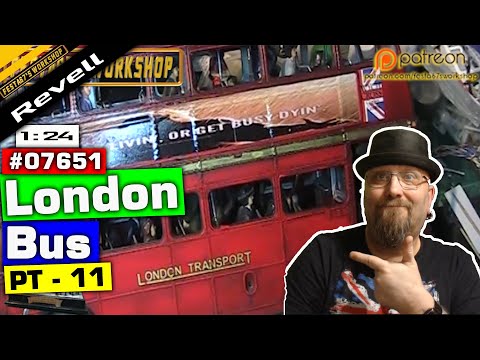 Revell London Routemaster Bus Build -1:24 - [with lighting, passengers & diorama]. - P11