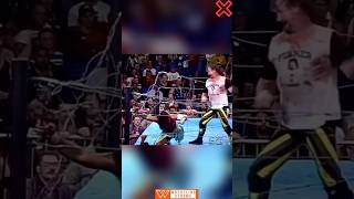 Terry Funk vs Sabu No Rope Barbed Wire Match 🔥 Extreme WWE ECW #wwe #ecw #shorts