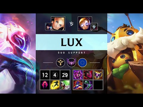 Lux Support vs Blitzcrank: Dominating - EUW Master Patch 14.17