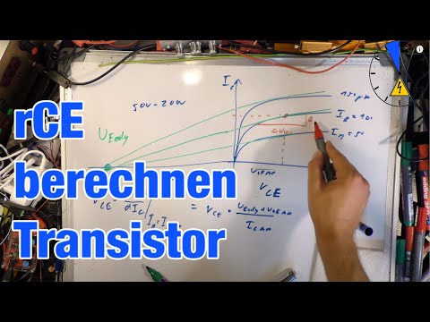 rCE herleiten berechnen aus der Kennlinie Transistor