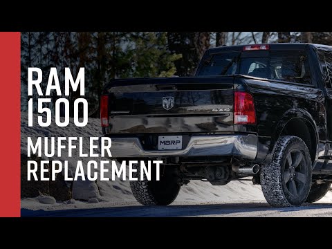 RAM 1500, V6 (3.6L, 3.7L), V8 (4.7L, 5.7L) // MBRP 3" Muffler Replacement Overview