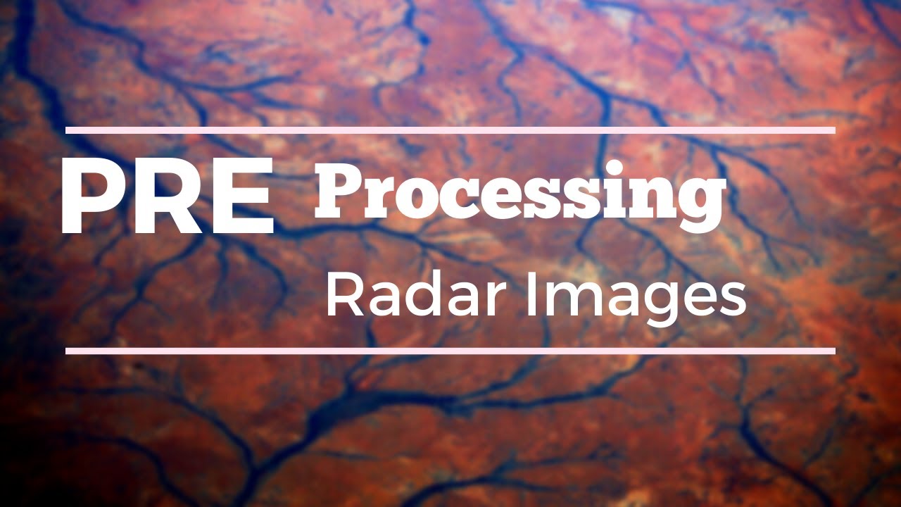 SAR Images pre-processing (Sentinel-1) in the SNAP