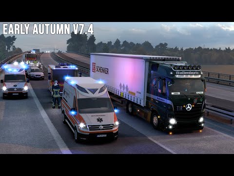 ETS2 1.45 Early Autumn v7.4 Mod - ProMods I Testfahrt [2234] EURO TRUCK SIMULATOR 2