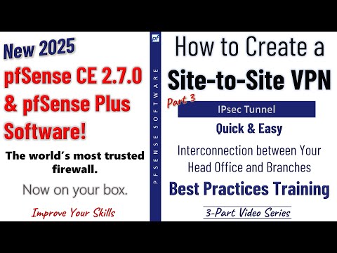 pfSense 2.7.2 New! | Configure a Site-to-Site VPN over IPsec VPN Tunnel