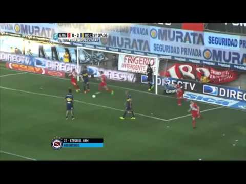 Boca 2 - Argentinos Jrs 1 Gol Ezequiel Ham / Fecha 25 Torneo Julio H. Grondona 2015