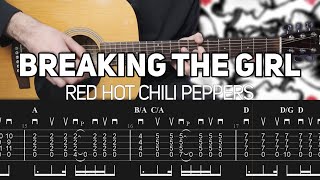 Red Hot Chili Peppers - Breaking The Girl (Guitar lesson with TAB) - E Standard Tuning 