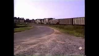 preview picture of video 'Empty NS coal train passing Hayne Car Shop (1988)'