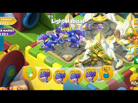 Upgrading Light Habitat Level 7 | Dragon Mania Legends | Part 1243 HD
