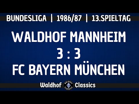 1986/87 | SV Waldhof Mannheim - FC Bayern München