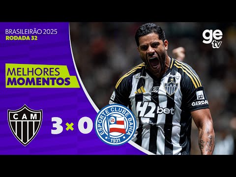 Gols e lances de Atlético Mineiro x Bahia