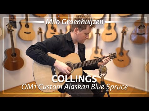 Collings OM1 Custom Figured Mahogany Blue Sitka played by Milo Groenhuijzen | Demo