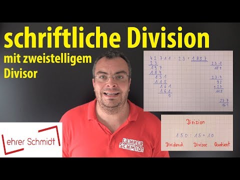 Written division with a two-digit divisor | Lehrerschmidt - simply explained!