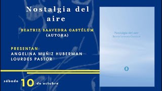 Presentación de libro: “Nostalgia del aire”