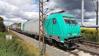 4K | Handy shot! | TRAXX - ATLuxemborg with Intermodal between Augsburg and Donauwörth | 09.25