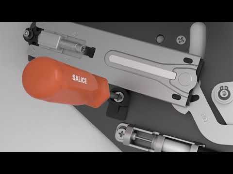 Ferrure de porte relevant amortie Evolift SALICE