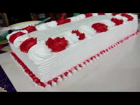 Greeting Theme Cake|Red velvet with butter cream|Namira Foods