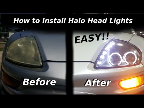 How to Install Halo Head Lights (Mitsubishi Eclipse)