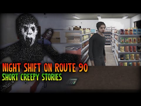 ROBLOX - Short Creepy Stories [Night shift on Route 90] - [Full Walkthrough]