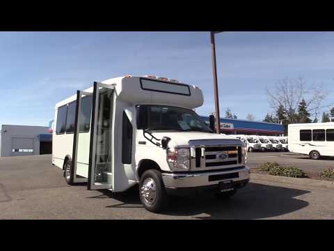 2016 Ford Champion 14 Passenger Shuttle Bus w/Interior Luggage Rack - S10698