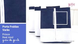 Porta Fraldas Varão Prince Real Azul | Ref: 61542
