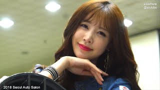 [4K] 2018 Seoul Auto Salon Hands cooperation 레이싱모델  홍지연