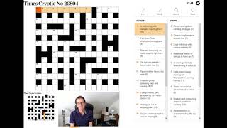 Vlog for The Times Cryptic Crossword 15 Aug 2017