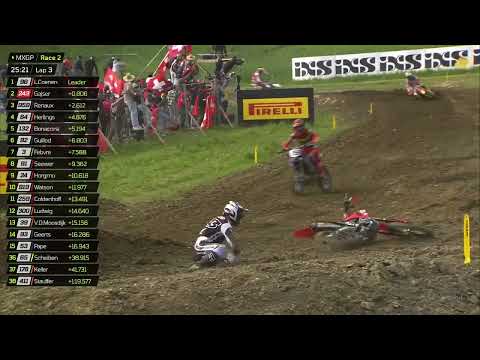 Tim Gajser down hard in MXGP Race 2! #MXGPSwitzerland
