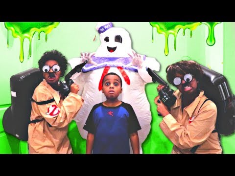 GHOSTBUSTERS vs GIANT MARSHMALLOW MAN - Shiloh and Shasha - Onyx Kids
