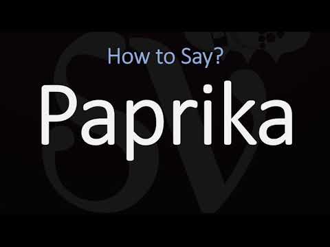 YouTube video about: How do you say paprika?